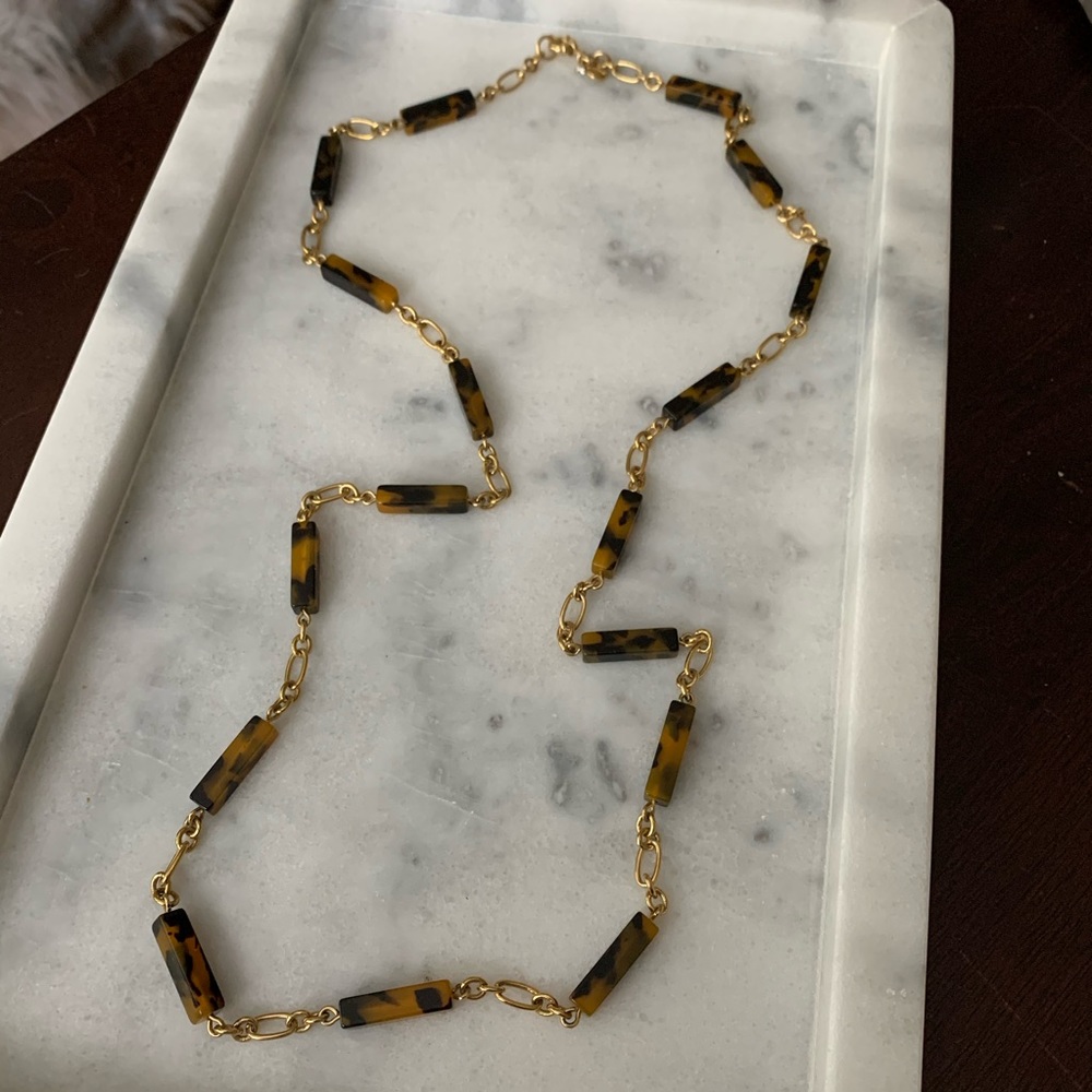 Tortoise J Crew necklace